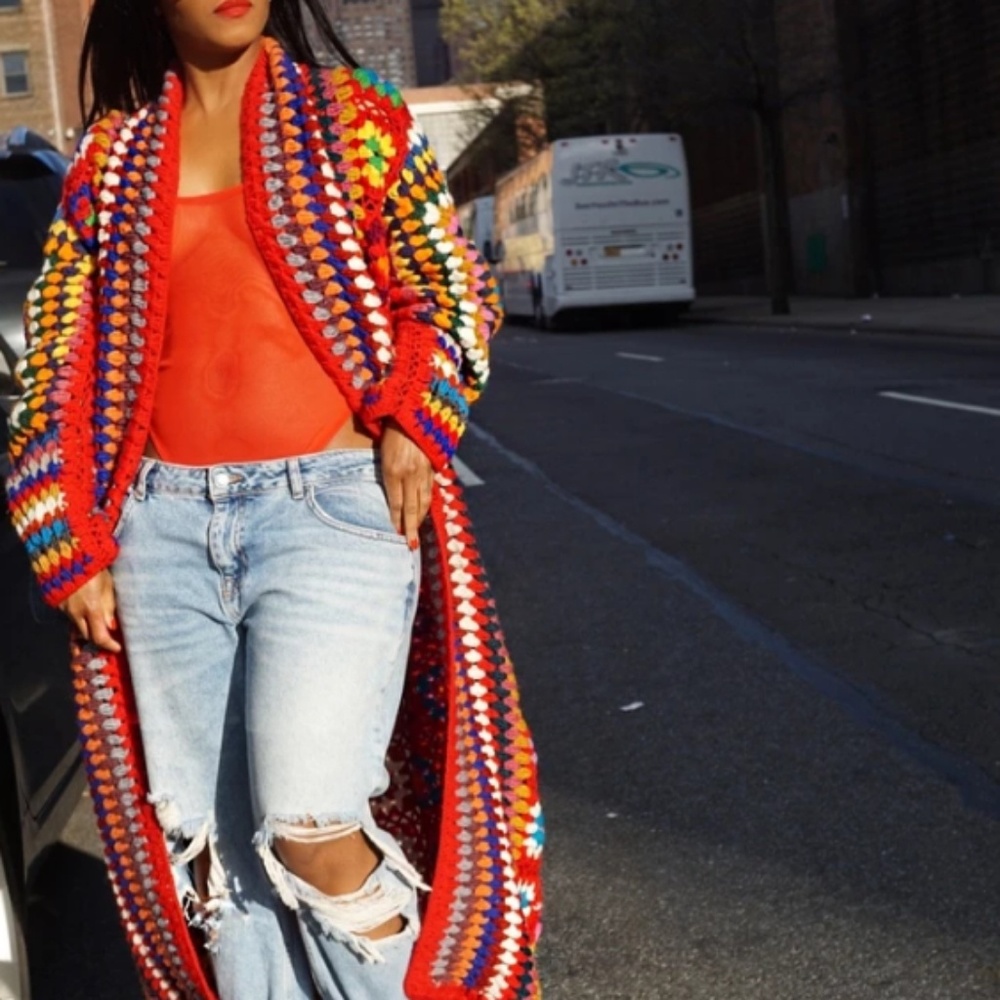 Handmade knit sweater